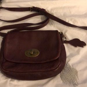 Roots leather bag